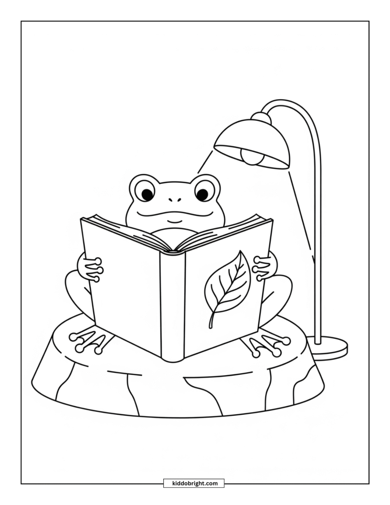 frog coloring pages for kids free download