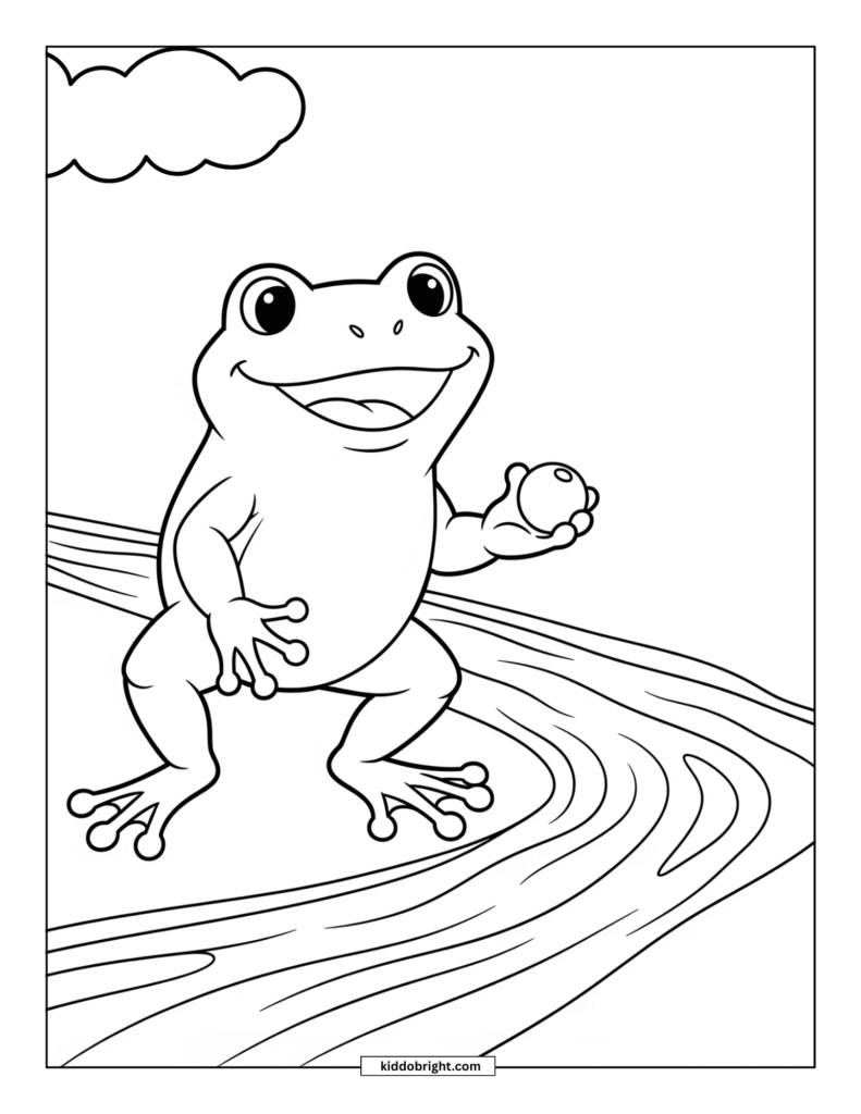 frog coloring pages for kids free download