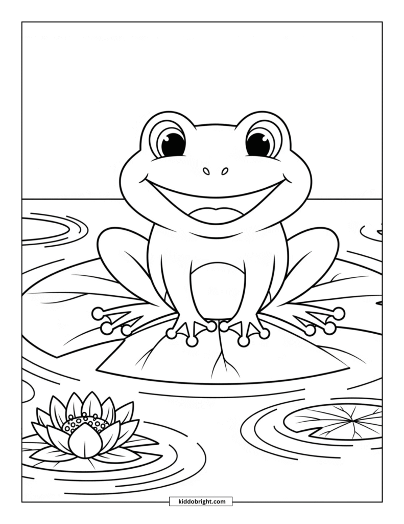 frog coloring pages for kids free download