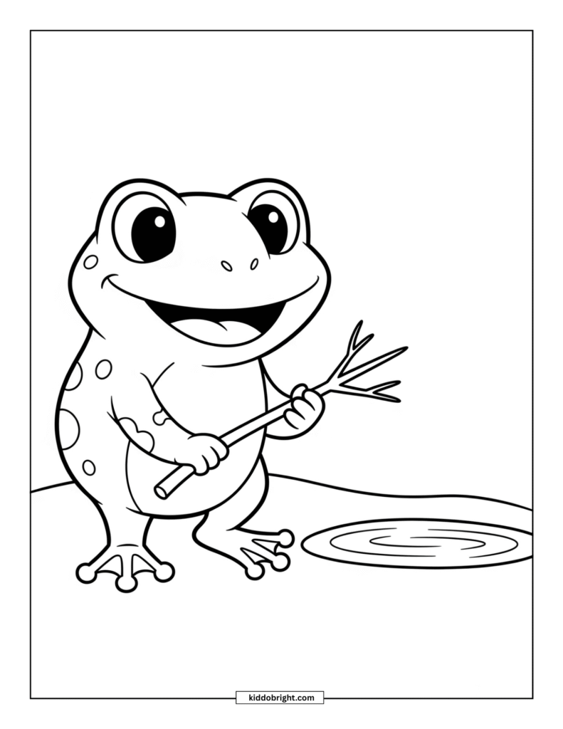 frog coloring pages for kids free download