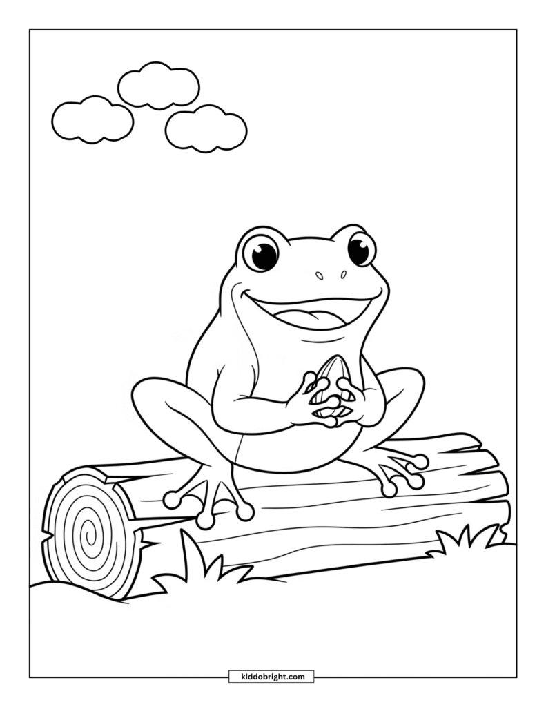 frog coloring pages for kids free download