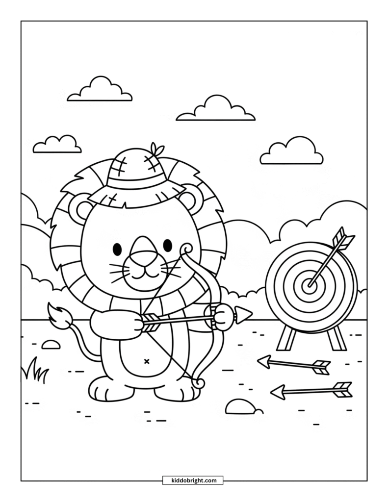 lion coloring pages for kids free download