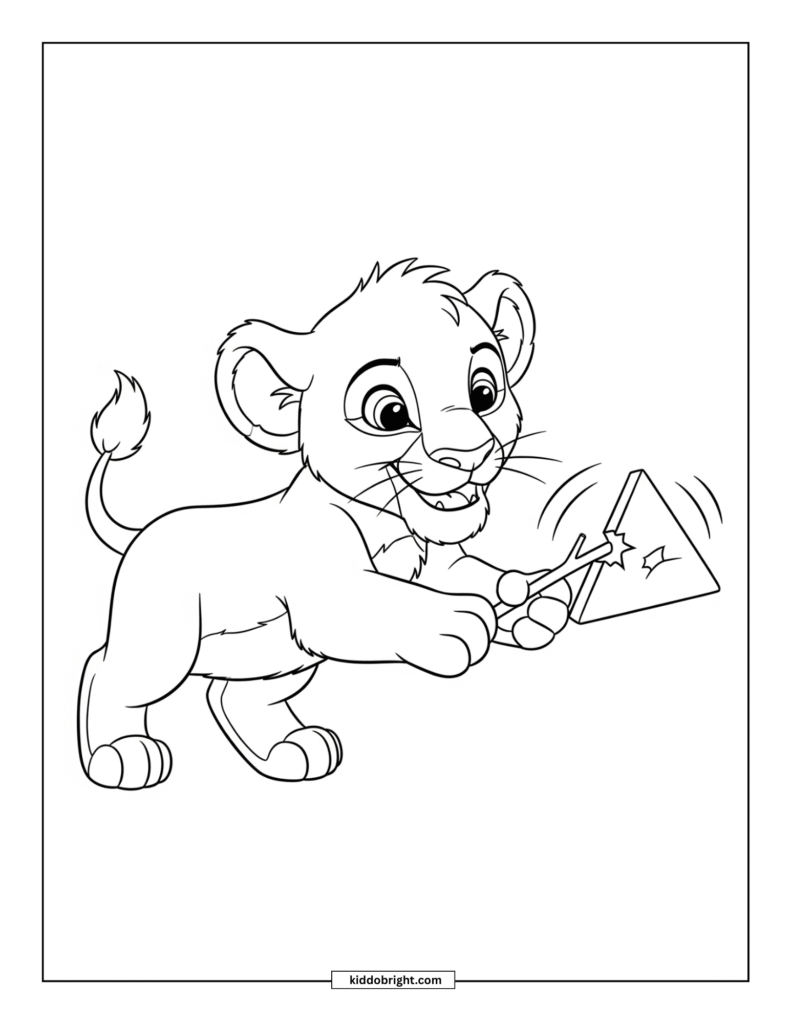 lion coloring pages for kids free download