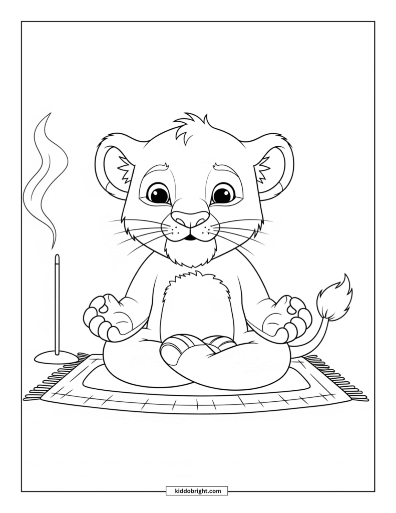 lion coloring pages for kids free download