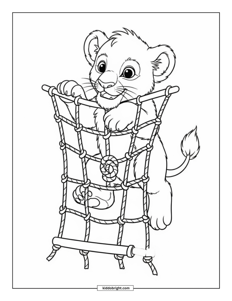 lion coloring pages for kids free download