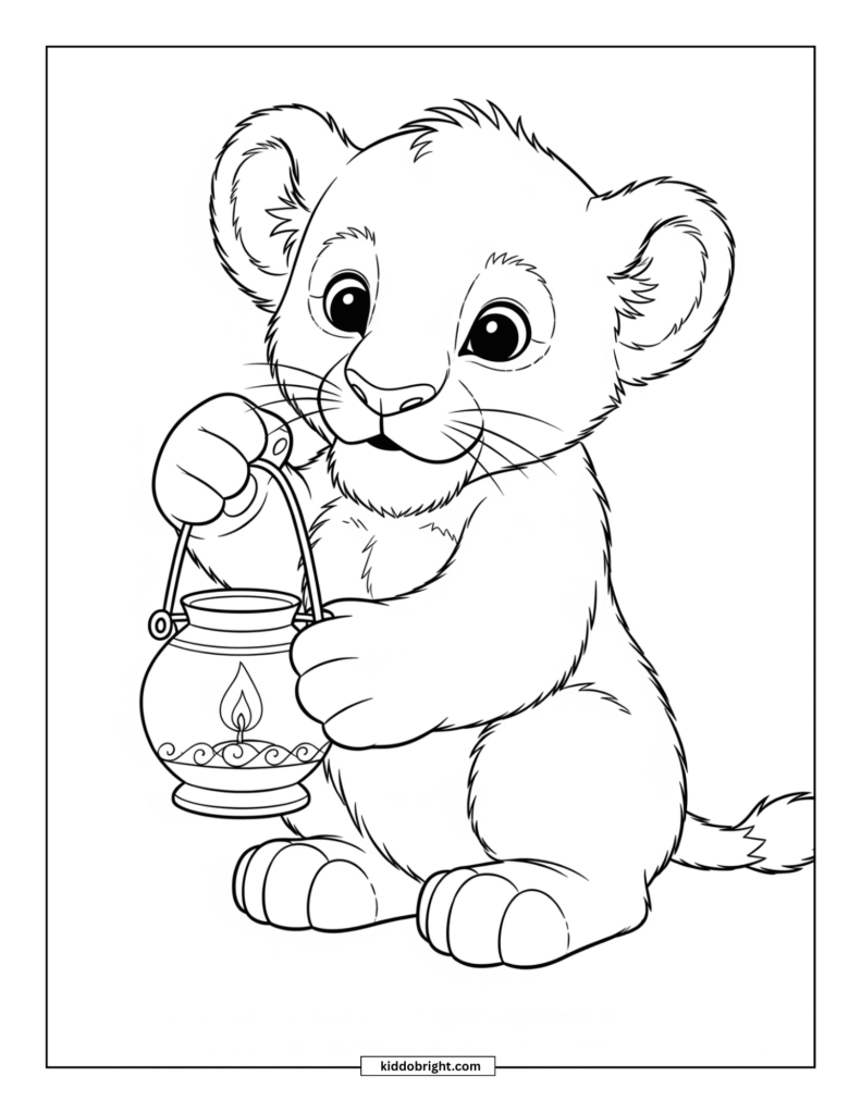 lion coloring pages for kids free download