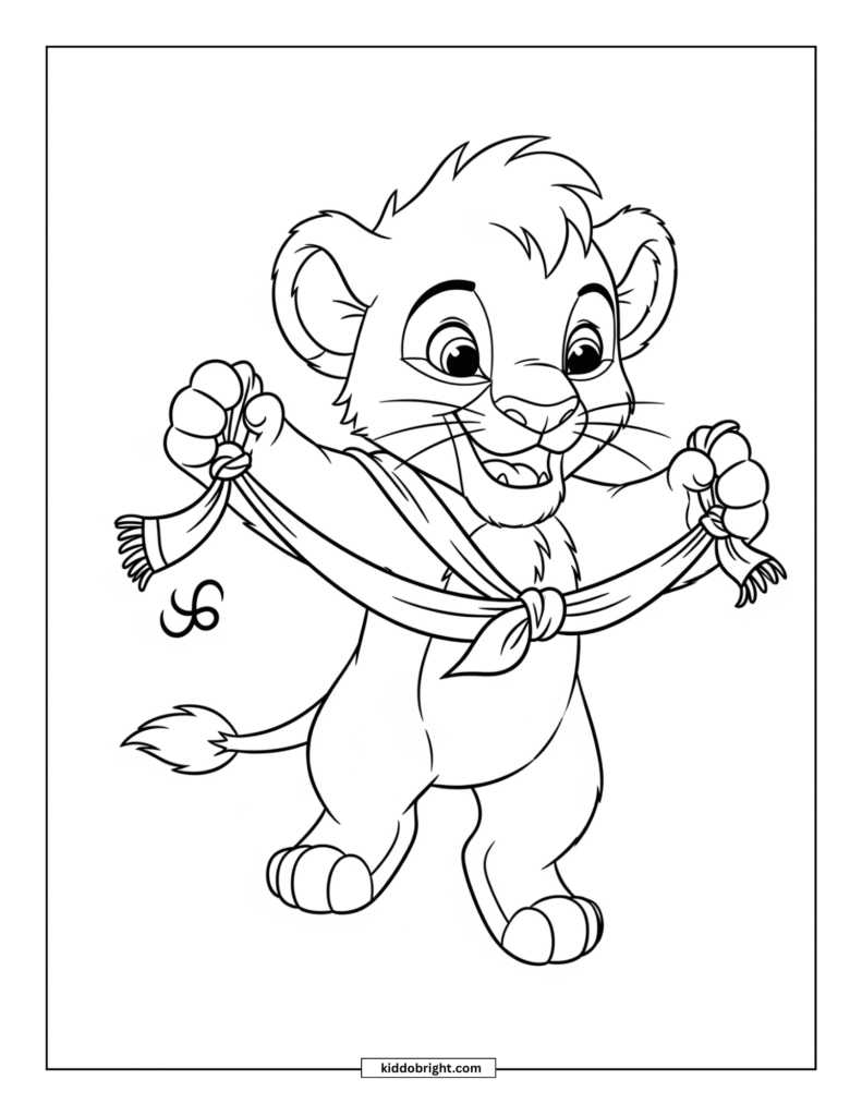lion coloring pages for kids free download