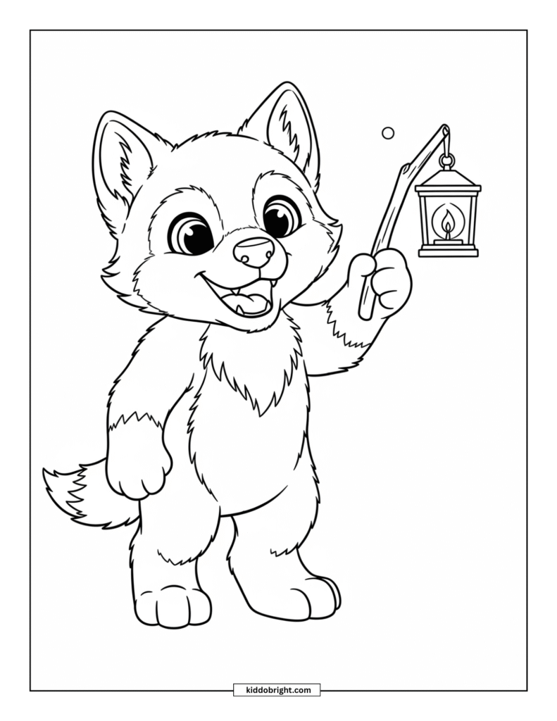 wolf coloring pages for kids free download