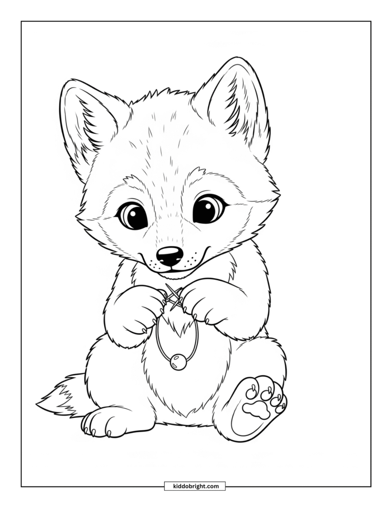 wolf coloring pages for kids free download