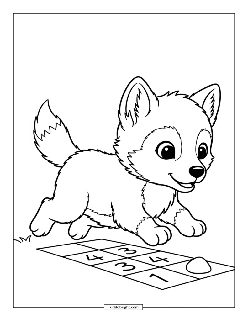 wolf coloring pages for kids free download