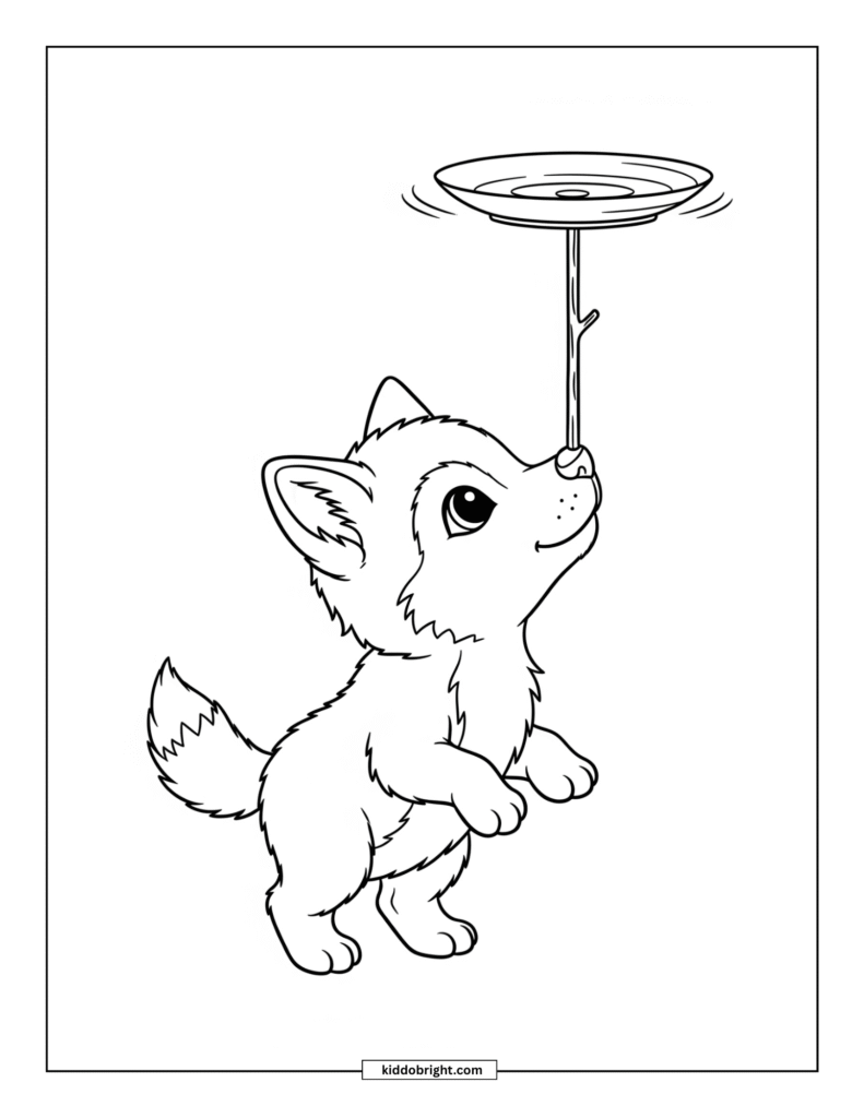 wolf coloring pages for kids free download