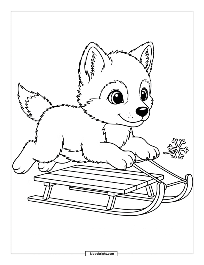 wolf coloring pages for kids free download