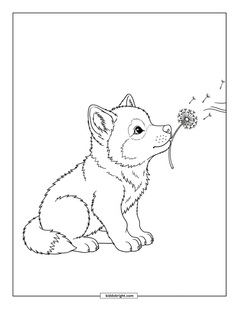 wolf coloring pages for kids free download